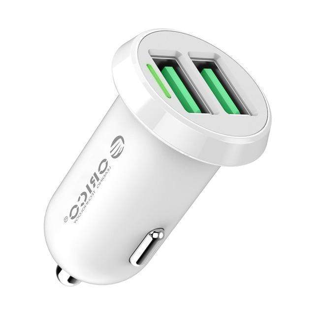 ORICO Dual USB Car Charger 17W Output Mobile Phone 2.4A Smart Travel Adapter for iPhone 7 Samsung Xiaomi Car USB Charger