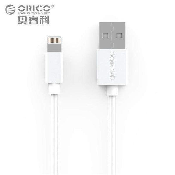 ORICO Premium USB Cable lighting Cable Fast Charging Data Sync Mobile Phone Cable For iphone 6 7 Puls iphone 8 Plus X  1m white AExp