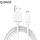 ORICO USB Cable 1M for iPhone Lighting to USB Cable Charging USB Cable Sync for iPhone 6 7 8 White--JadeMoghul Inc.