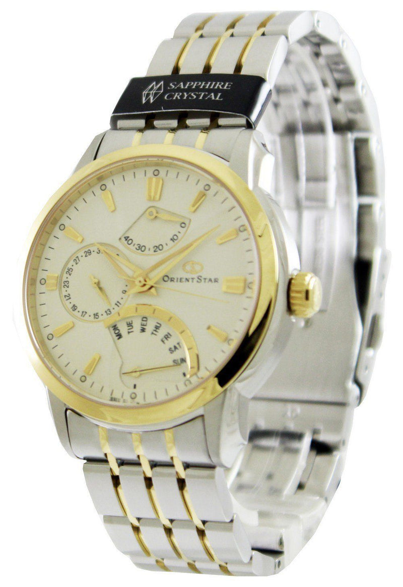OrientStar Retrograde Power Reserve SDE00001W Men's Watch-Branded Watches-Blue-JadeMoghul Inc.
