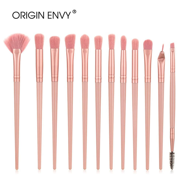 ORIGIN ENVY 12Pcs New Product Makeup Brush Set Eye Brush Makeup Small Fan-shaped Brush Multifunctional Beauty Tool AExp