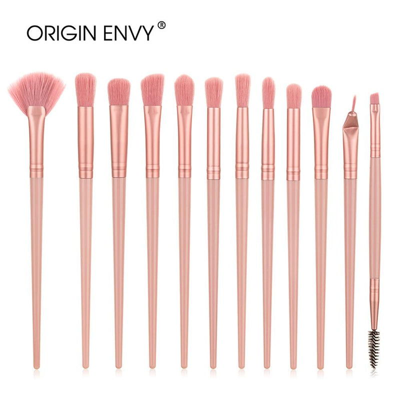 ORIGIN ENVY 12Pcs New Product Makeup Brush Set Eye Brush Makeup Small Fan-shaped Brush Multifunctional Beauty Tool AExp