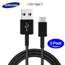 Original Car Charger Samsung Galaxy S9 S8 S 9 plus Fast Charger 1.2M USB Type-C Adaptive Travel Charging 9V1.67A & 5V2A Note 8 9-Black-TWO 1.2 TC Cable-JadeMoghul Inc.