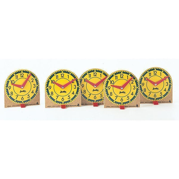 ORIGINAL MINI CLOCKS 12-PK WOOD-Learning Materials-JadeMoghul Inc.