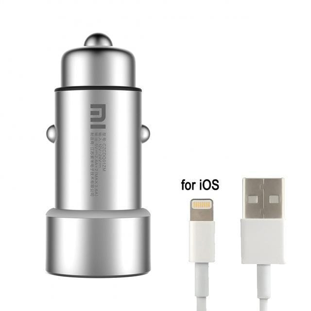 Original Xiaomi Car Charger Dual USB Car-Charger Fast Charging Quick Charge Car Chargers Competiable with Most Phones Tablet PC AExp