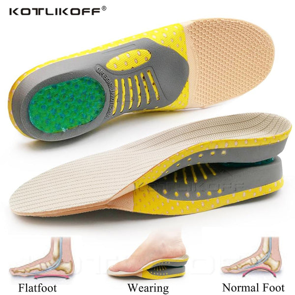 Orthopedic Insoles Orthotics Flat Foot Health Sole Pad For Shoes Insert Arch Support Pad For Plantar fasciitis Feet Care Insoles AExp