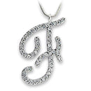 Crystal Pendant OT119 Rhodium Brass Pendant with Top Grade Crystal