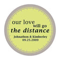 "Our Love Will Go the Distance" Stickers Indigo Blue (Pack of 1)-Wedding Favor Stationery-Purple-JadeMoghul Inc.
