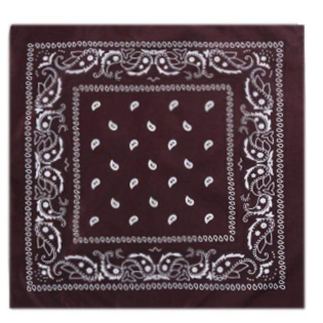 outdoor Bandana Square Scarf 55cm*55cm Black Red Paisley Headband Printed For Women/Men/Boys/Girls JadeMoghul Inc. 