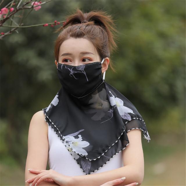 Outdoor Breathable Anti-UV printing UV Protection Sun Protection Bike Cycling Face Cover Bandana Scarf Mask AExp