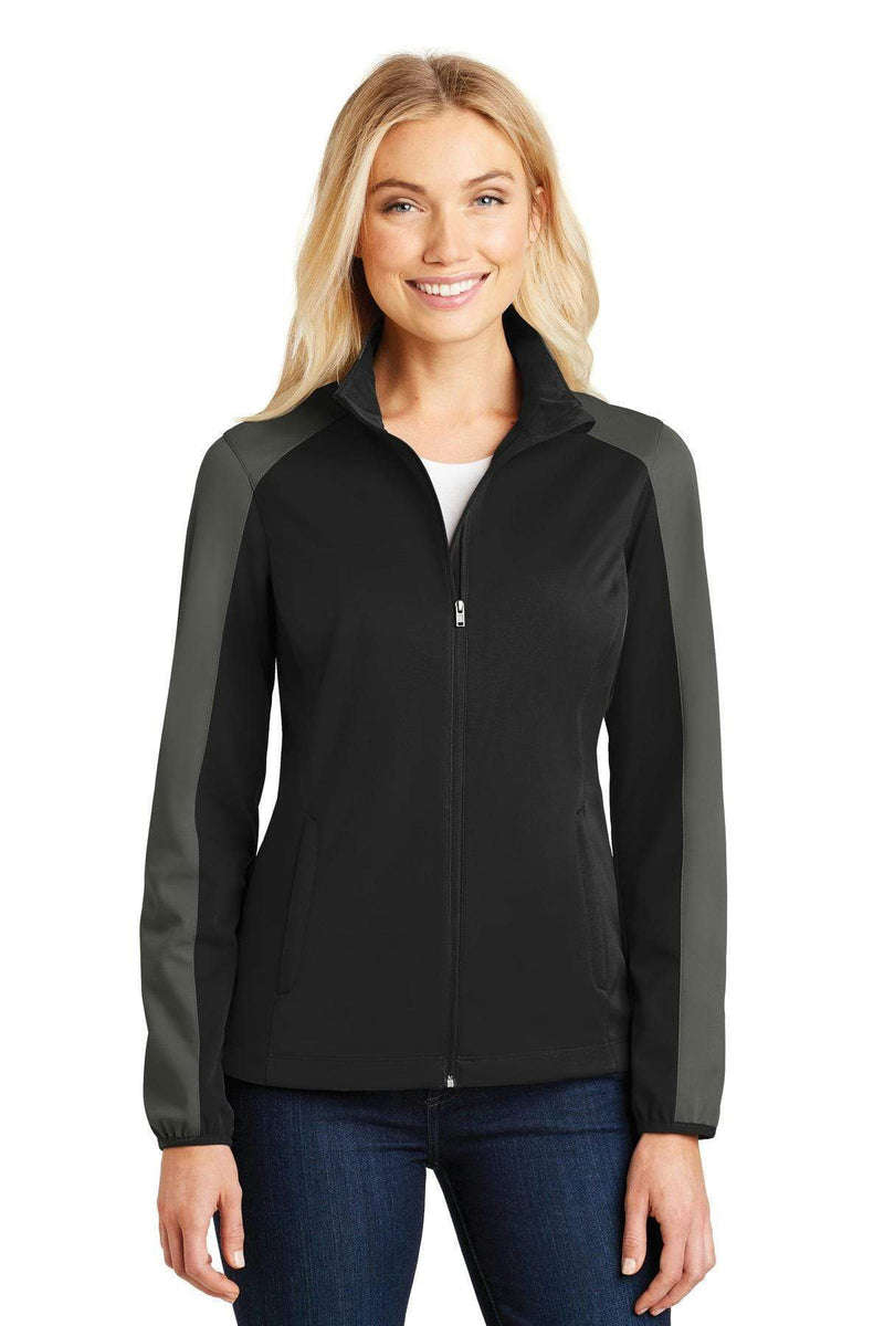 Outerwear Port Authority Ladies Active Colorblock Soft Shell Jacket. L718 Port Authority