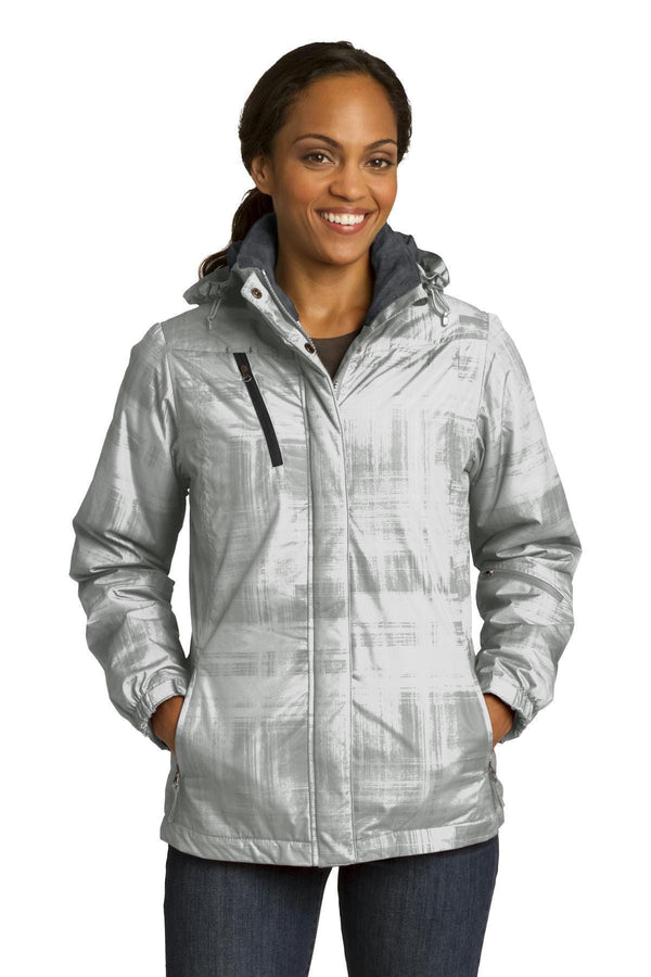 Outerwear Port Authority Ladies Brushstroke Print Insulated Jacket. L320 Port Authority