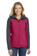 Outerwear Port Authority Ladies Hooded Core Soft Shell Jacket. L335 Port Authority