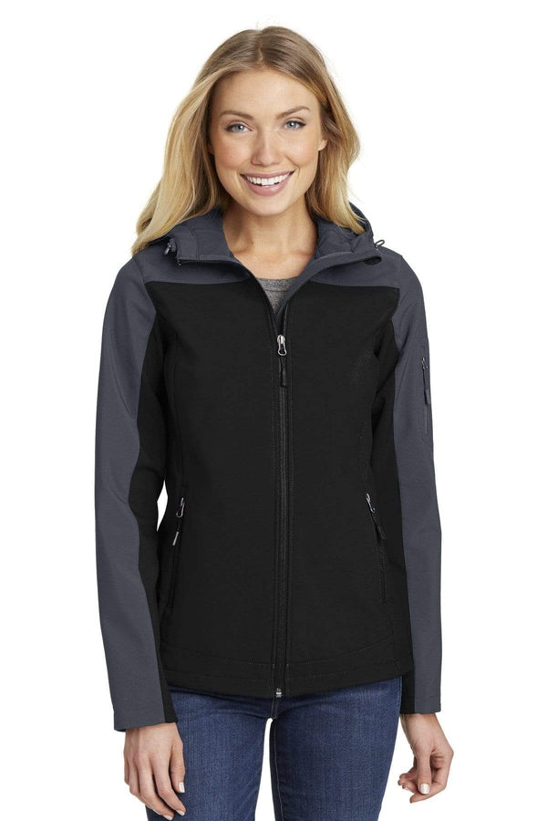 Outerwear Port Authority Ladies Hooded Core Soft Shell Jacket L33518042 Port Authority