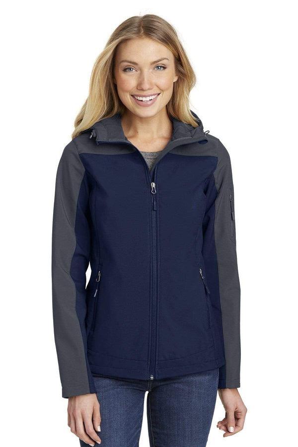 Outerwear Port Authority Ladies Hooded Core Soft Shell Jacket L33518101 Port Authority