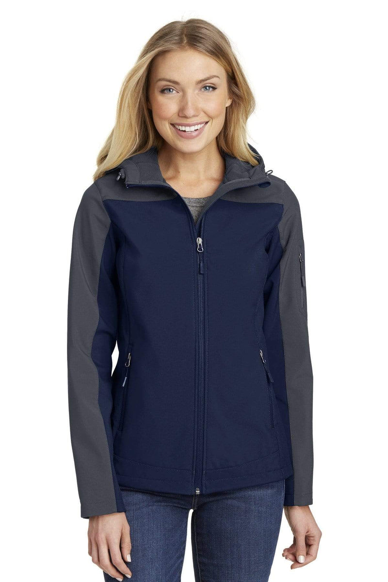 Outerwear Port Authority Ladies Hooded Core Soft Shell Jacket L33518122 Port Authority