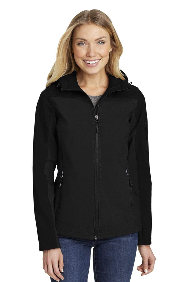Outerwear Port Authority Ladies Hooded Core Soft Shell Jacket L33580941 Port Authority