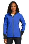 Outerwear Port Authority Ladies Vertical Hooded Soft Shell Jacket. L319 Port Authority