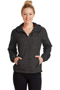 Outerwear Sport-Tek Heather Raglan Women's Hooded Jacket LST404632 Sport-Tek