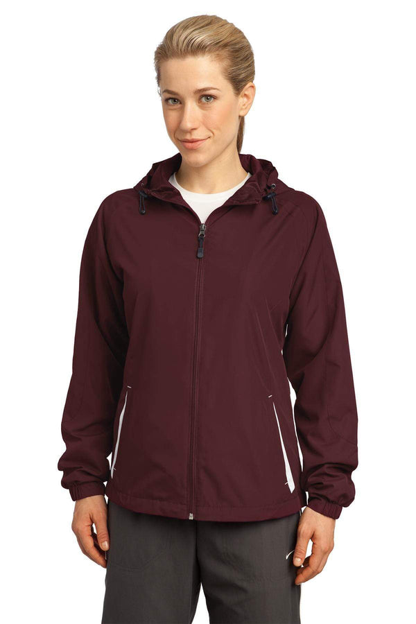 Outerwear Sport-Tek Hooded Raglan Jackets For Women LST767091 Sport-Tek