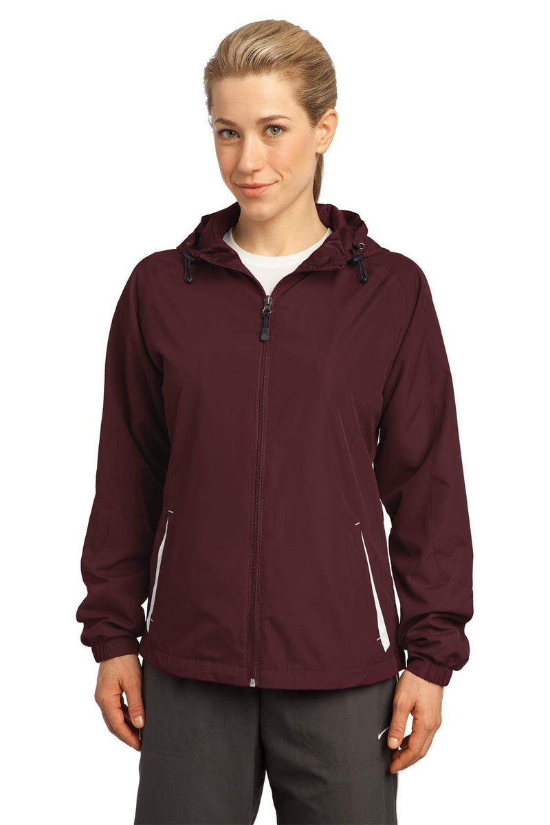 Outerwear Sport-Tek Hooded Raglan Jackets For Women LST767095 Sport-Tek