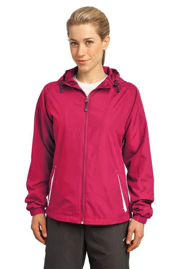 Outerwear Sport-Tek Hooded Raglan Jackets For Women LST767131 Sport-Tek