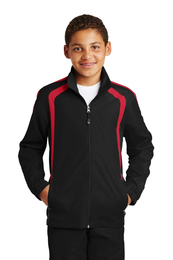 Outerwear Sport-Tek Raglan Boys Coats & Jackets YST601282 Sport-Tek