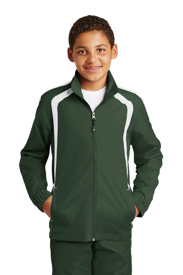 Outerwear Sport-Tek Raglan Boys Coats & Jackets YST601302 Sport-Tek