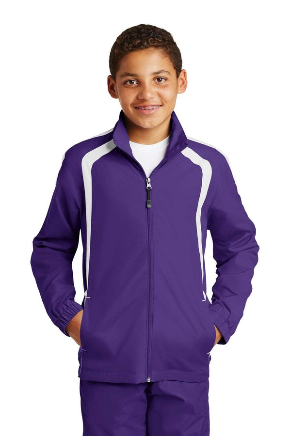 Outerwear Sport-Tek Raglan Boys Coats & Jackets YST601321 Sport-Tek