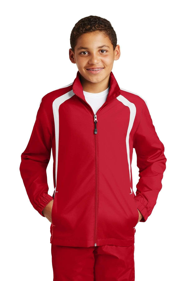 Outerwear Sport-Tek Raglan Boys Coats & Jackets YST601352 Sport-Tek