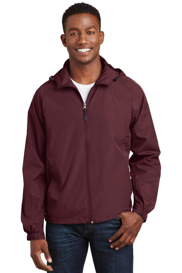 Outerwear Sport-Tek Raglan Men's Hooded Jacket JST737521 Sport-Tek