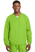 Outerwear Sport-Tek V-Neck Raglan Wind Shirt. JST72 Sport-Tek