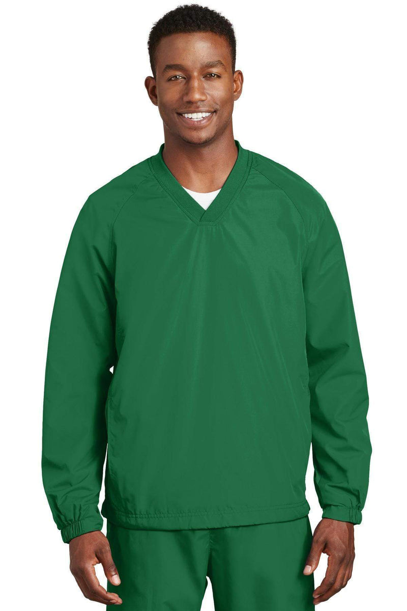 Outerwear Sport-Tek V-Neck Raglan Wind Shirt. JST72 Sport-Tek