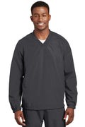Outerwear Sport-Tek V-Neck Windbreaker Jacket Shirt JST721535 Sport-Tek