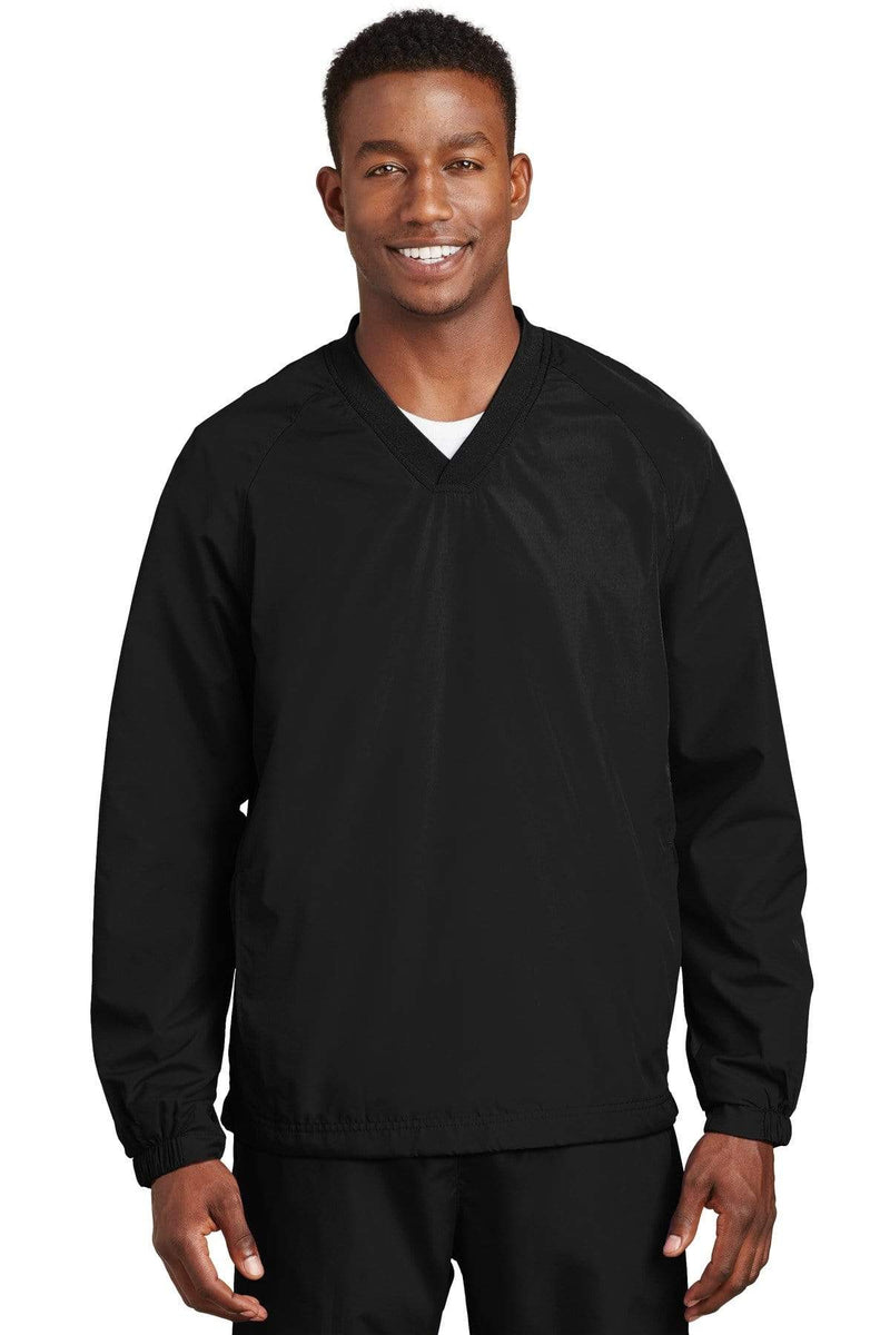 Outerwear Sport-Tek V-Neck Windbreaker Jacket Shirt JST725771 Sport-Tek