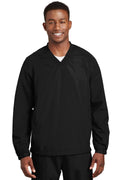 Outerwear Sport-Tek V-Neck Windbreaker Jacket Shirt JST725781 Sport-Tek