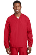 Outerwear Sport-Tek V-Neck Windbreaker Jacket Shirt JST726195 Sport-Tek