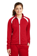 Outerwear Sport-Tek Women's Tricot Track Jacket LST905051 Sport-Tek