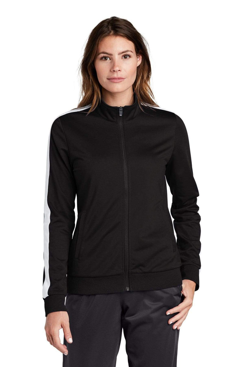 Outerwear Sport-Tek  Women's Tricot Track Jacket LST946771 Sport-Tek