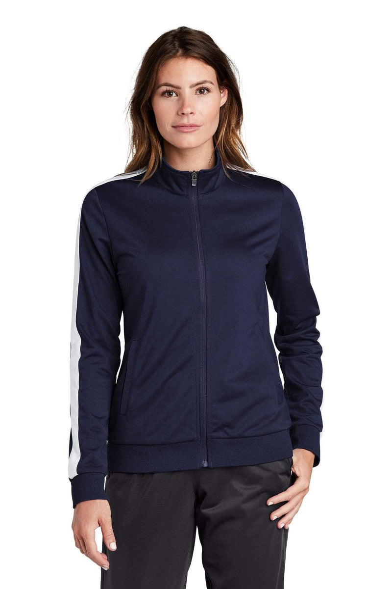 Outerwear Sport-Tek  Women's Tricot Track Jacket LST946852 Sport-Tek