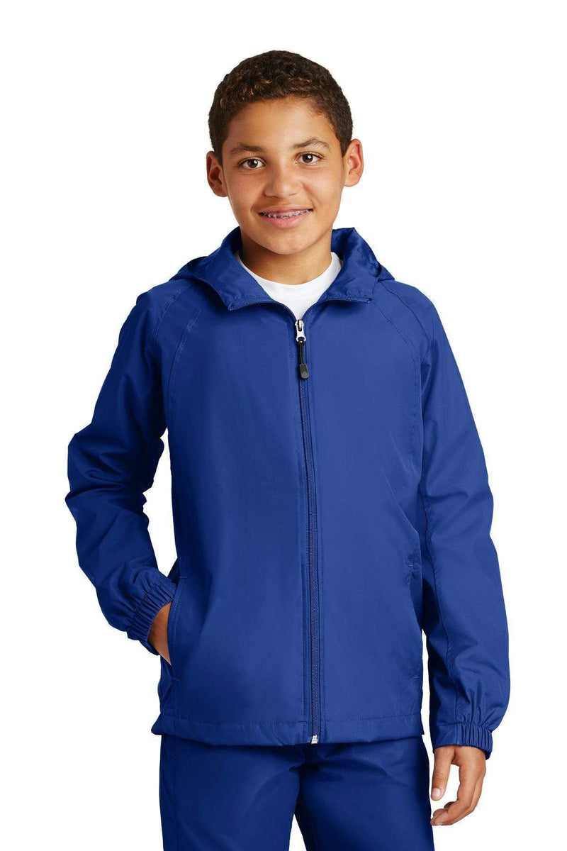 Outerwear Sport-Tek Youth Hooded Raglan Jacket. YST73 Sport-Tek