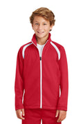 Outerwear Sport-Tek Youth Tricot Track Jacket YST901422 Sport-Tek