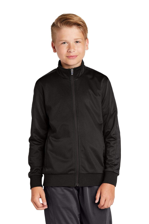 Outerwear Sport-Tek Youth Tricot Track Jacket YST947171 Sport-Tek