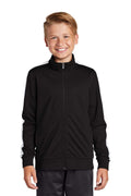 Outerwear Sport-Tek Youth Tricot Track Jacket YST947181 Sport-Tek