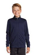 Outerwear Sport-Tek Youth Tricot Track Jacket YST947201 Sport-Tek