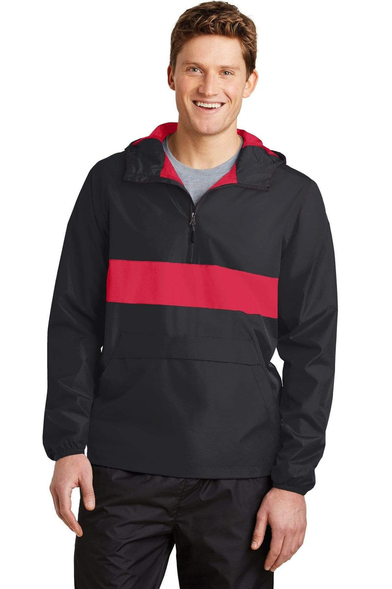 Outerwear Sport-Tek Zip Up Anorak Jacket JST659171 Sport-Tek