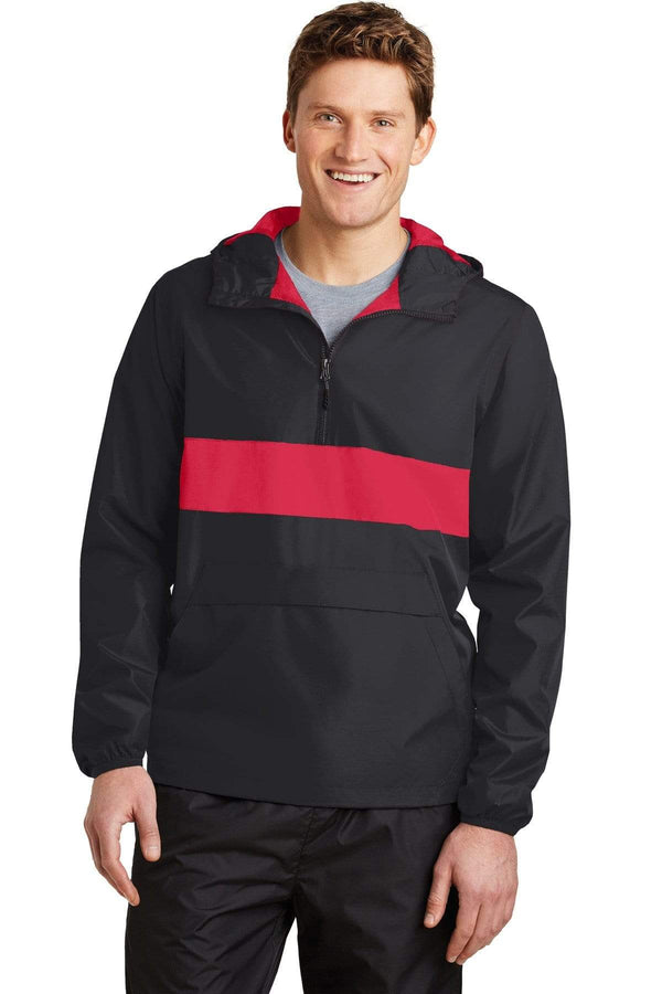 Outerwear Sport-Tek Zip Up Anorak Jacket JST659172 Sport-Tek