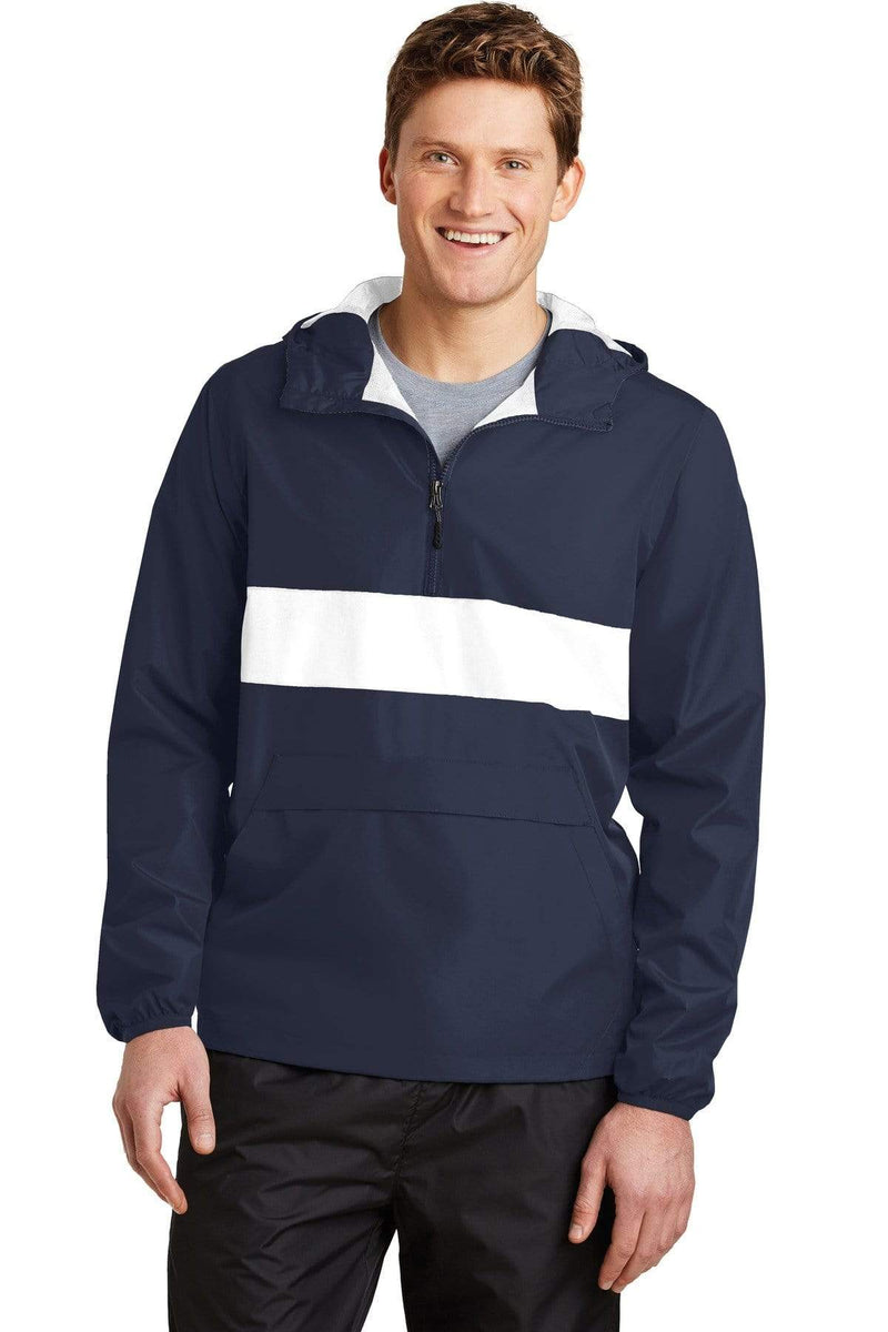 Outerwear Sport-Tek Zip Up Anorak Jacket JST659214 Sport-Tek