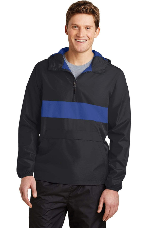 Outerwear Sport-Tek Zip Up Anorak Jacket JST659251 Sport-Tek