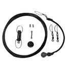 Outrigger Accessories Rupp Center Rigging Kit w/Klickers - Black Mono 45' [CA-0113-MO] Rupp Marine